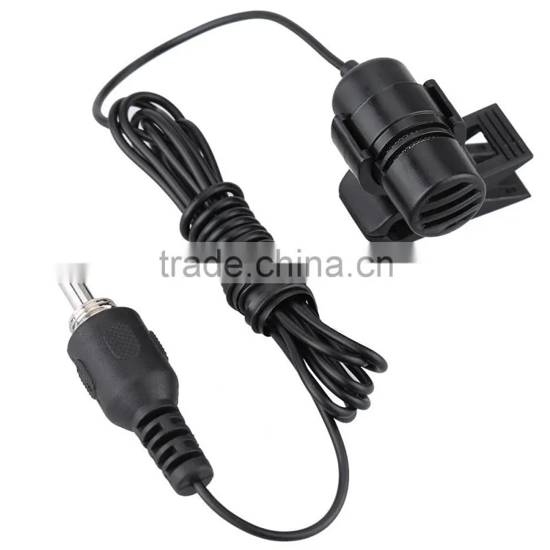 Mini Portable Clip-on Lapel Lavalier Hands-free 3.5mm External Screw Lock Jack Microphone Mic for Computer PC Laptop Loudspeaker