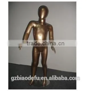 Wholesale lovely mini size plastic golden mannequin children mannequin