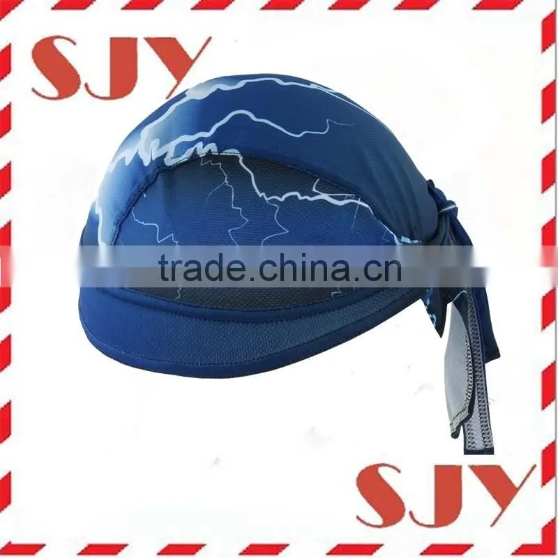 100%Polyester Custom Printing Quick-Dry Racing Bicycle Caps