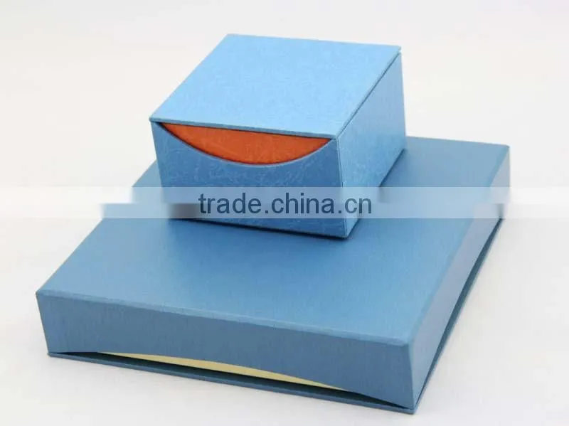 Custom paper jewelry box / Lid and base square cardboard jewellery boxes for jewellery hot sale