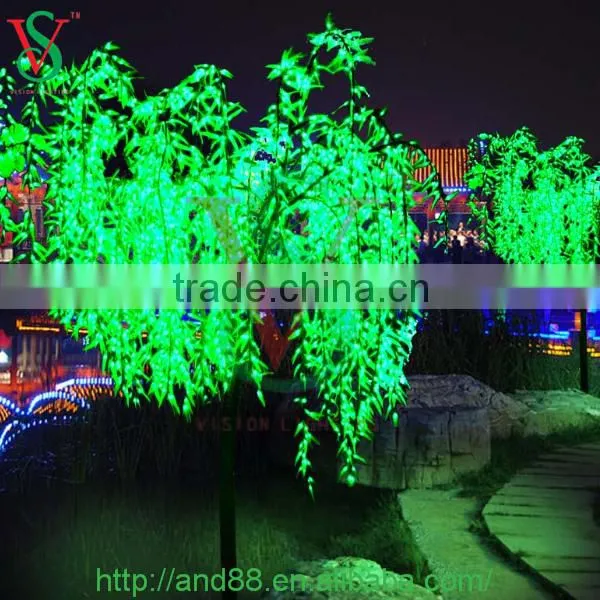 Customized waterproof outdoor christmas tree led willow tree light