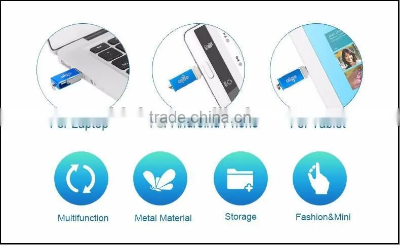 Flash Drive USB 3.0 for External Storage Memory Card Expansion for iPhone / iPad 16gb Hard Drive(OTG-015)