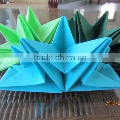 Christmas red Star shape 100% wood pulp paper napkin