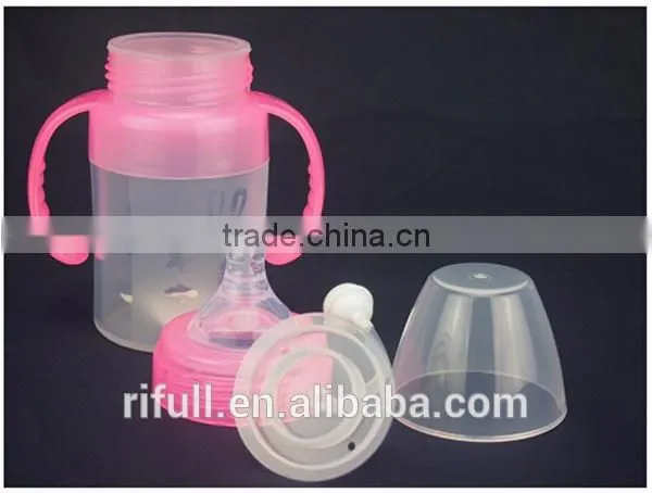 cute design high quality silicone baby feeder bottle