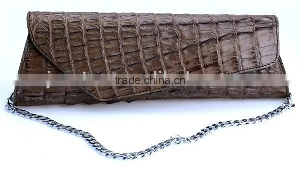 Ladies Party Genuine Leather Clutch Purse Crocodile Skin Handbags chinese clutch bag