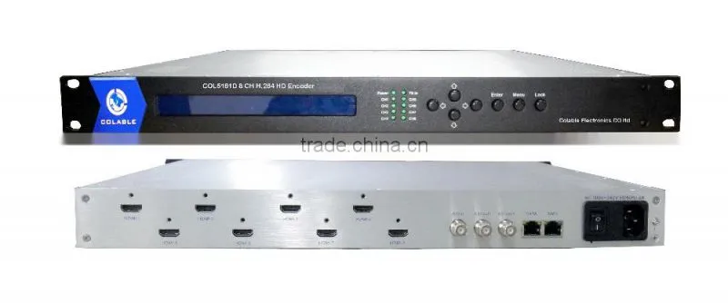 COL5181D 8 HD-MI channels input MPEG4 AVC/H.264 1080p hd encoder