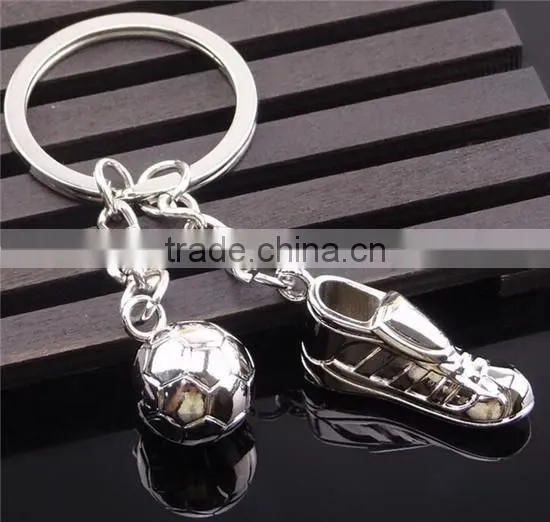 Fashion design custom 3d silver shoe keychain