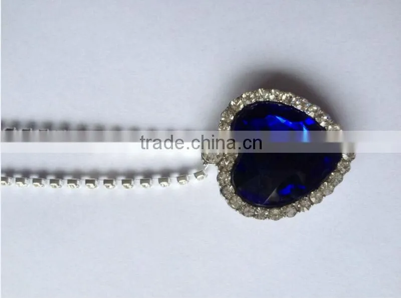 MYLOVE The Heart of the Ocean necklace blue crystal Titanic necklace jewelry MJ-253