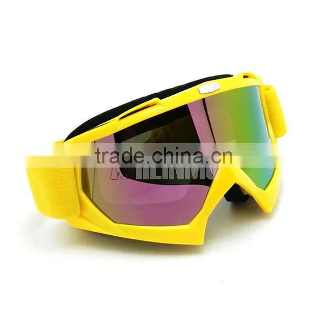 YELLOW safety prescription cycling glasses goggles motorcycle
