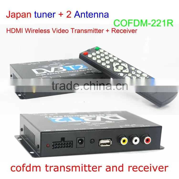 COFDM-221R cofdm nlos wireless video transmitter AV 1080P Transmission image Transceiver CVBS 170~900Mhz