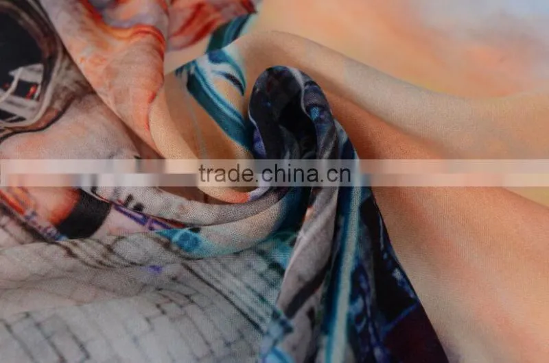 Fashion Hot Selling Custom Printed Cashmere Shawl