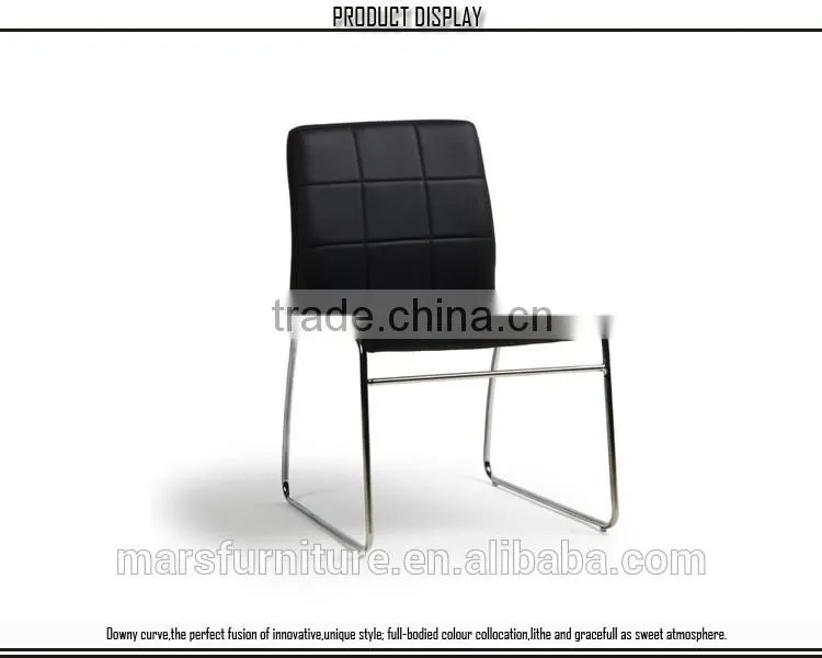 Modern furniture silla leather chrome chair frame chairs