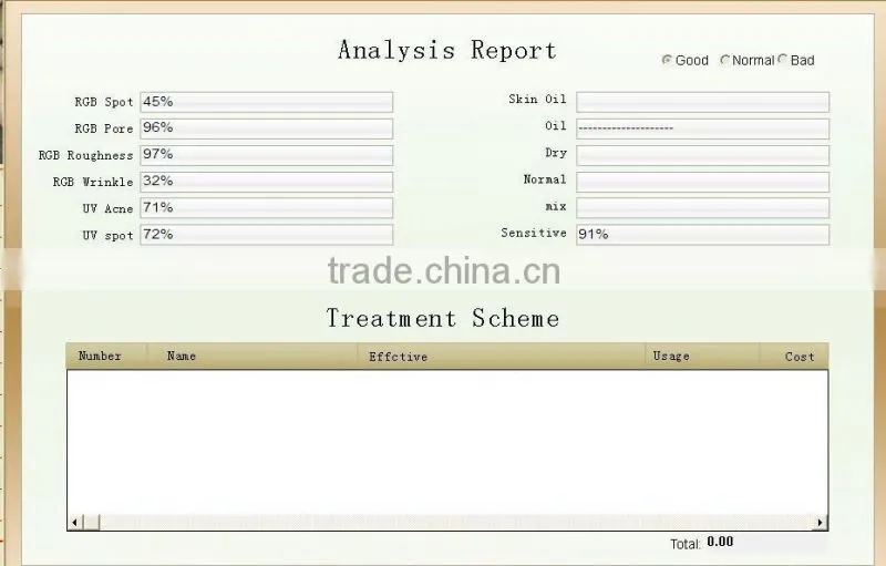 AYJ-J009 salon skin testing skin diagnostic equipment