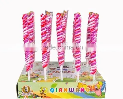 Fruit Flavour Sweets Swirl giant Lollipops stick
