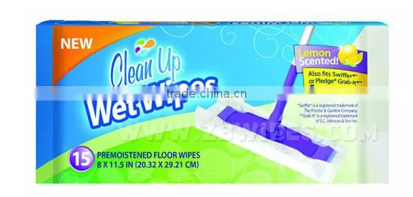 Premoist Floor Wipes Wet Cloth for Sweeping
