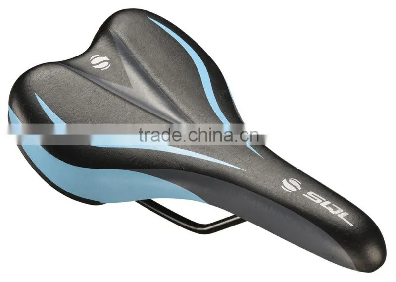 Popular PVC bicycle saddle, bike seat post for road bike mountain bicycle