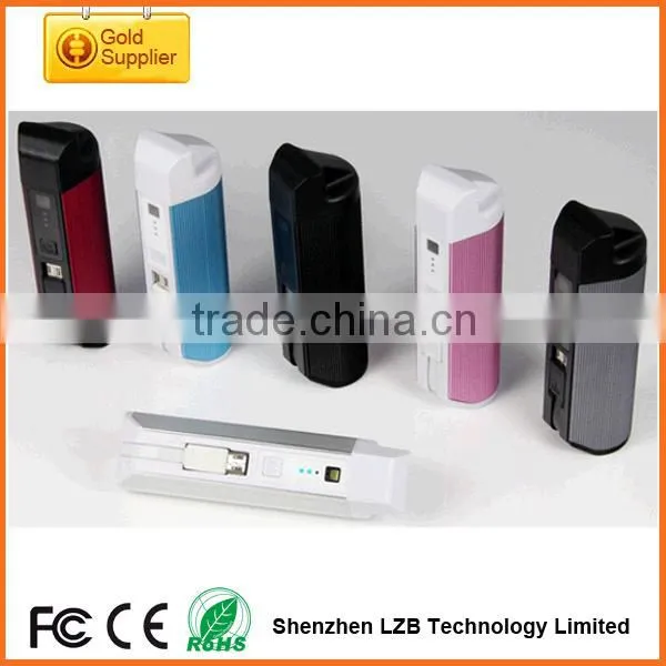 2200mAh portable li-ion mobile power bank with TF card reader, Multifunction 2000 mAh power bank