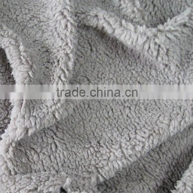 100% Polyester Sherpa Fleece Knitting Fabric