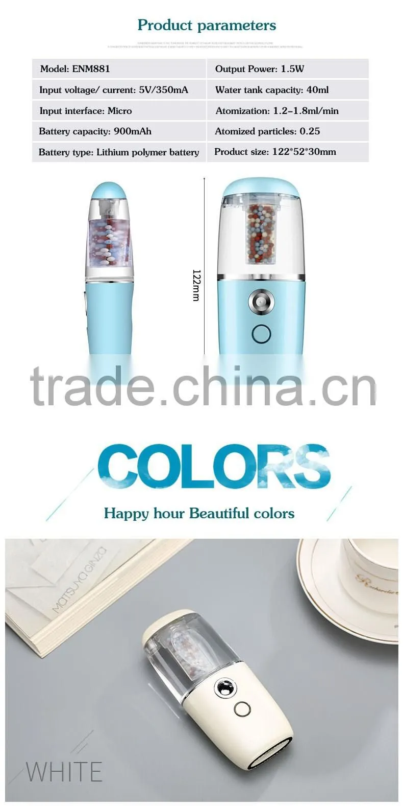 New more colors home use/car use mini portable nano spryer