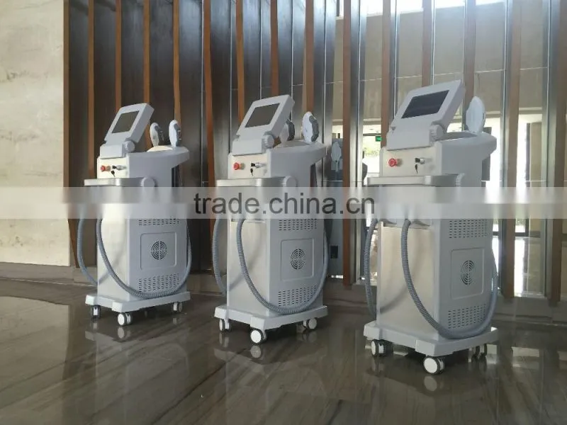 2016 OEM Nd:YAG Laser tattoo removal and E-light IPL RF diode laser