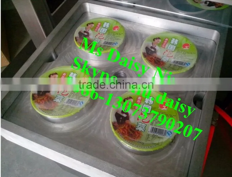 automatic plastic lunch box sealing machine/jelly cup sealing machine/fruit tray sealing machine