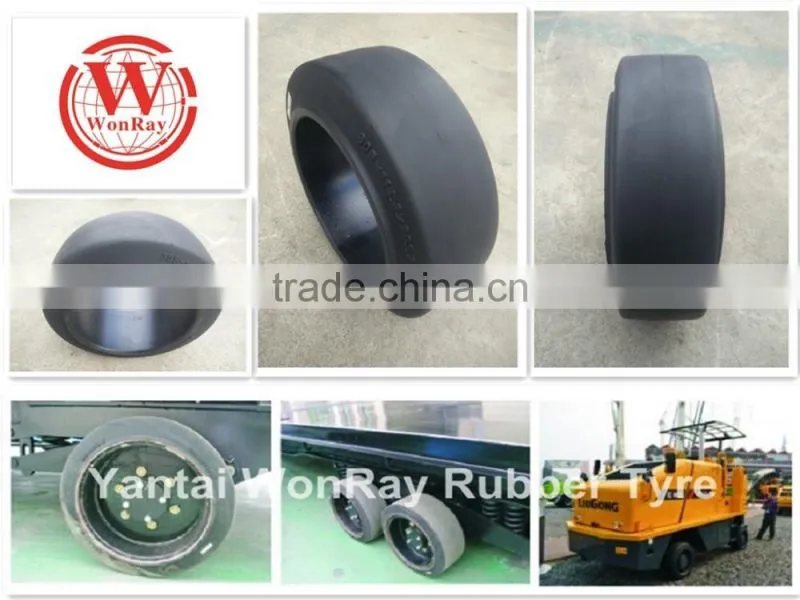 China Good Quality 12x4 1/2 x8 Press-on Solid Tyre 12x4 1/2 x8 for Hyster E60 trailers