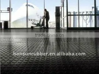 3mm to 6mm thickness Round stud rubber floor matting
