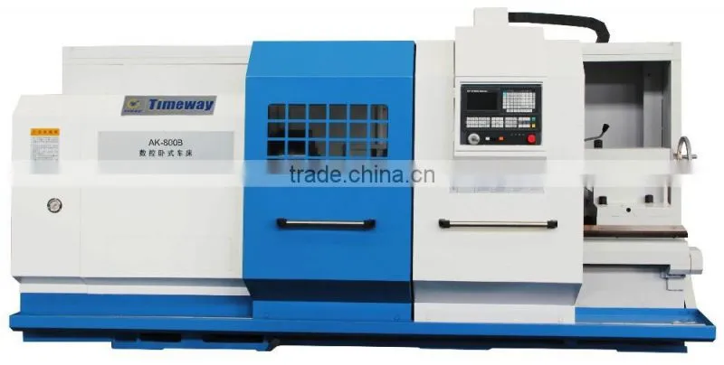 Large Sized CNC Lathe / 800mm Swing Heavy Duty CNC Horizontal Lathe