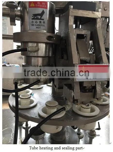 SGF-50 Fully Automatic plastic laminated tube filling & sealing machine with PLC and touch screen control