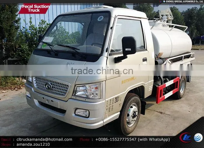 Foton Forland 4*2 2-3m3 small mini septic truck septic pump truck septic tank trucks for sale