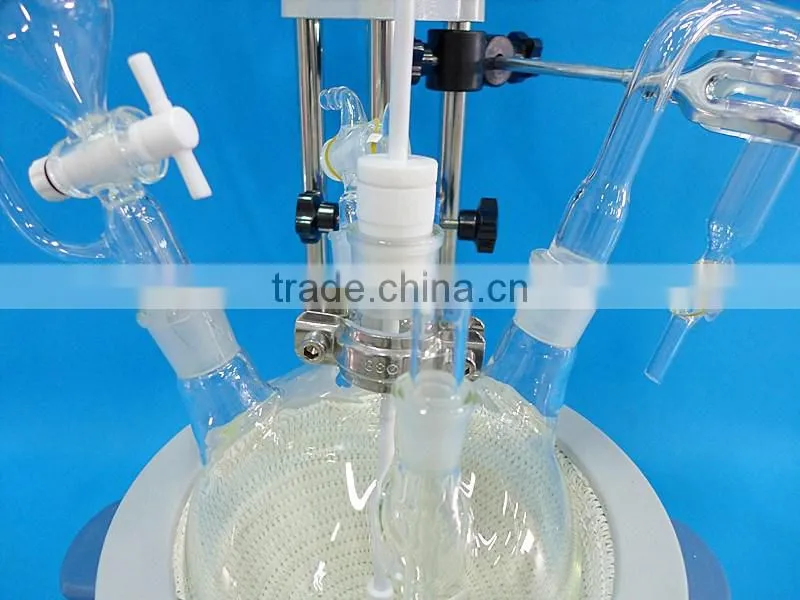 2L Single-Layer glass reactor For Laboratory