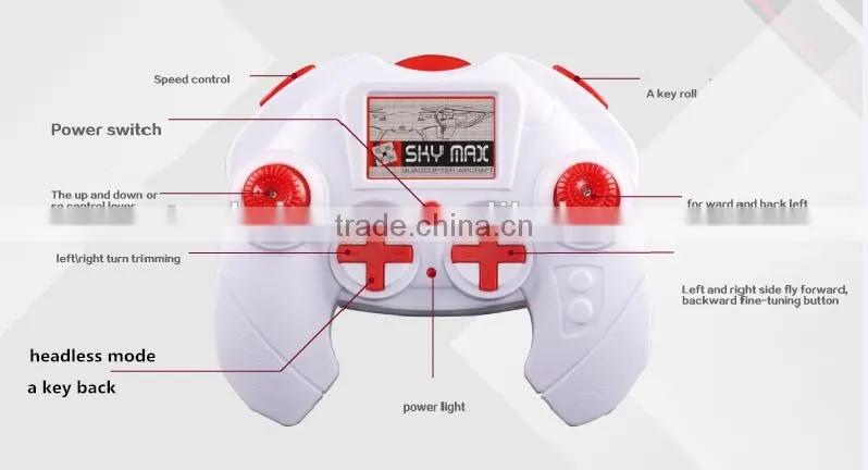 Four-axis aircraft with LED light 2.4G remote control 3D rolling a key return kids toys Drone