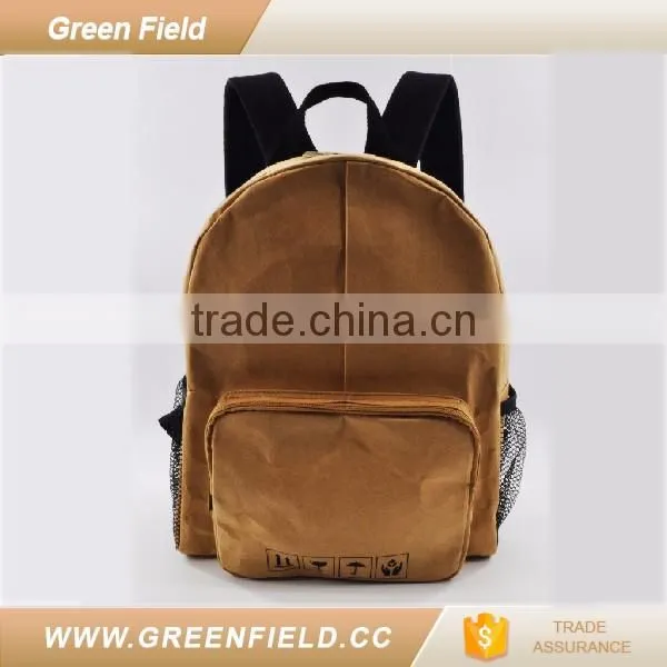 Unisex washable paper backpack 2017 premium items