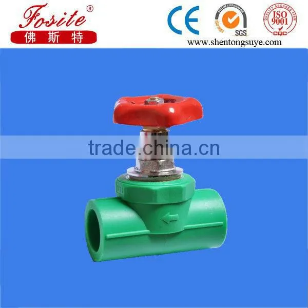 China best material PPR Double Union Steel Ball Valve