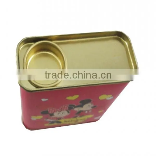 square milk powder tin box