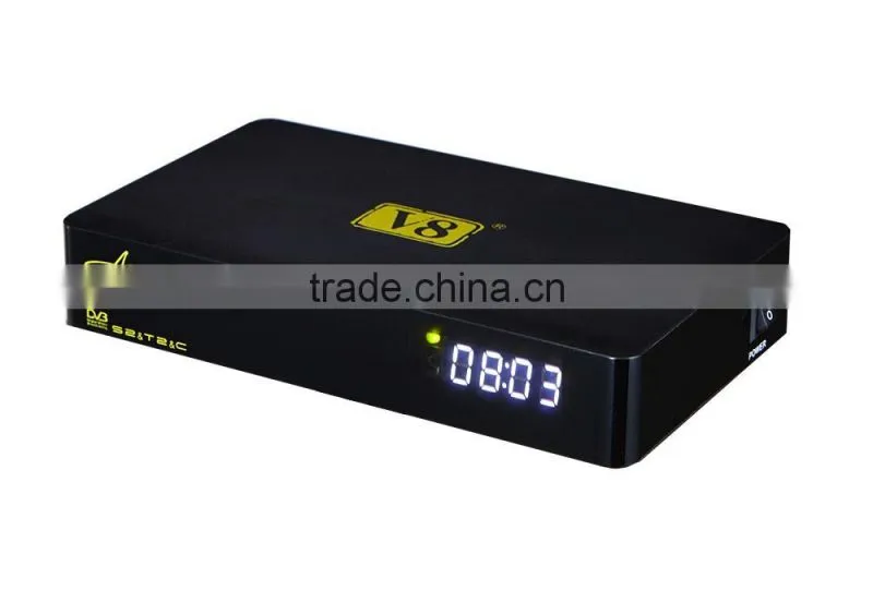 2016 New Powerful Andriod Combo DVB-S2+T2+Cable V8 Angel Satellite Receiver Built In Bluetooth and WiFi Support IPTV & VOD STB