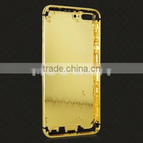 New gold/rose gold/platinum back cover for iPhone 7 plus mirror gold housing