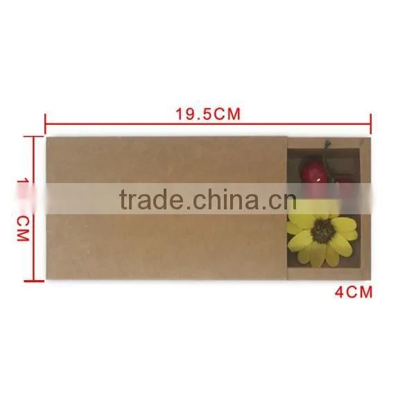 New style kraft pull-out drawer boxes for gift packaging