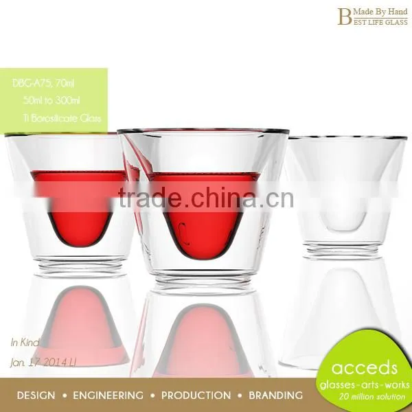 Unique Wholesale Novelty Glass Pyrex Double Wall Arabic Cup