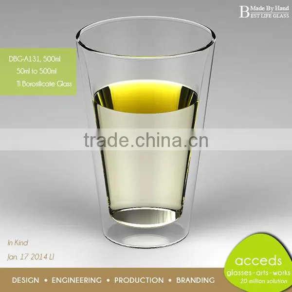 Eco-Friendly Glass Big Water Cups