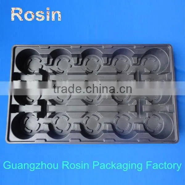 Vacuum forming black PS ESD blister tray