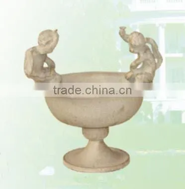 Small indoor decoration flower pot cast iron antique flower pot