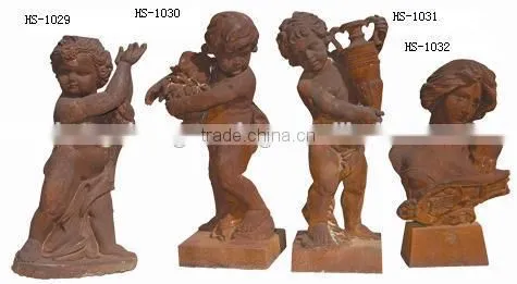 Cast Iron angel marble Statues