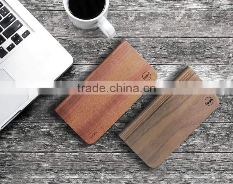 5500mAh Portable Wooden Power Bank