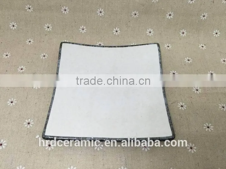 Stocked White Porcelain Square Dish/food dish/soap dish/salad bowl