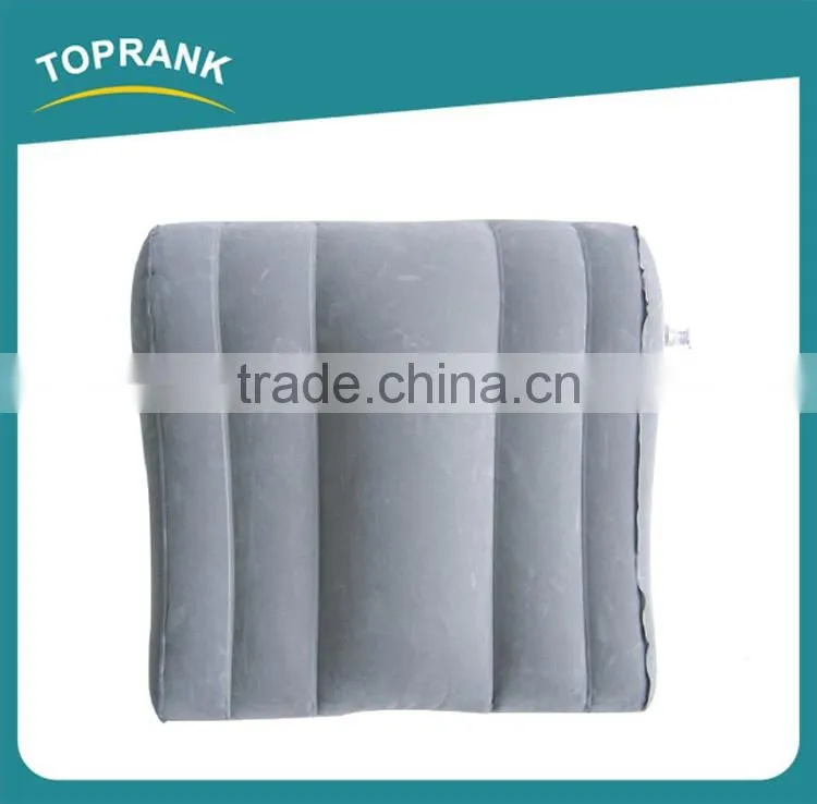 Toprank Self Automatic Beach Pillow Portable Travel Camping Pillow PVC Inflatable Travel Pillow For Neck Rest