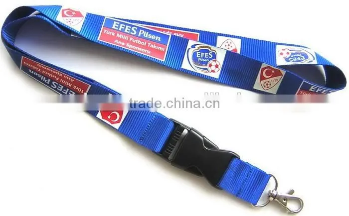 School meeting neck lanyard with detachable buckle