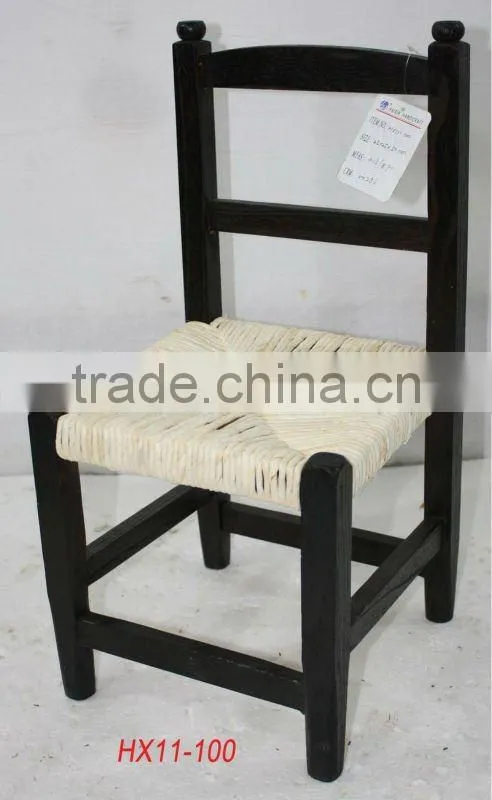 Vintage wooden seat stool for children