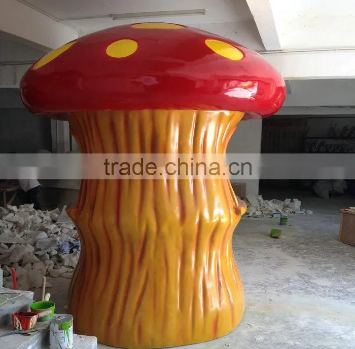 FRP giant mushroom statue sculpture