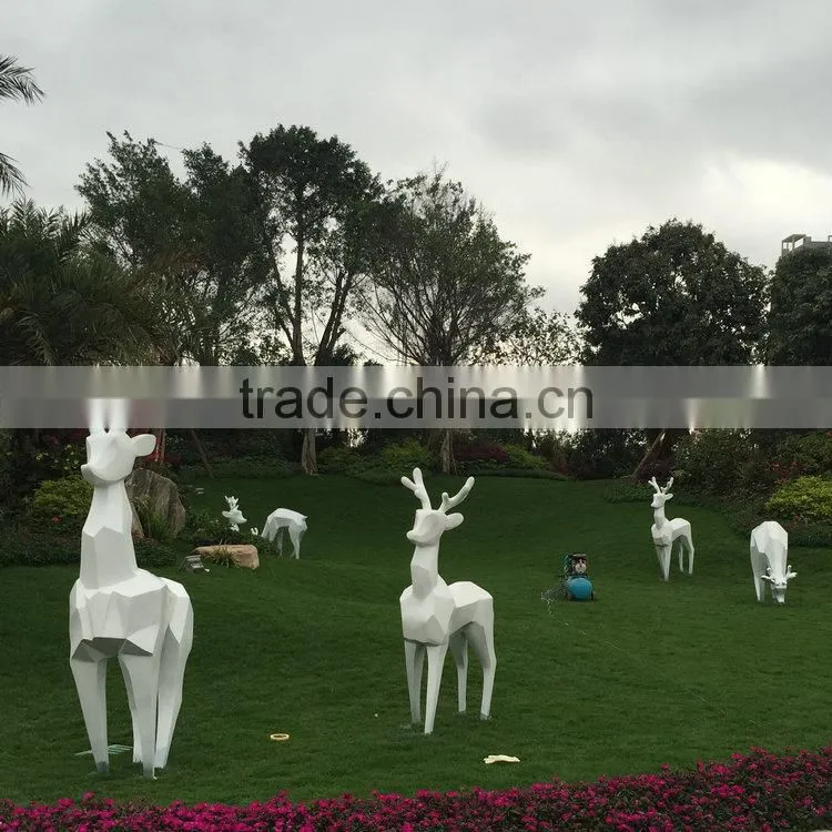 FRP garden reindeer sculpture